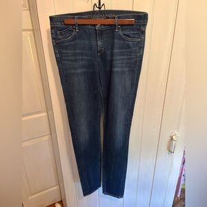 Citizen of humanity women’s 30 medium wash low rise skinny jeans
